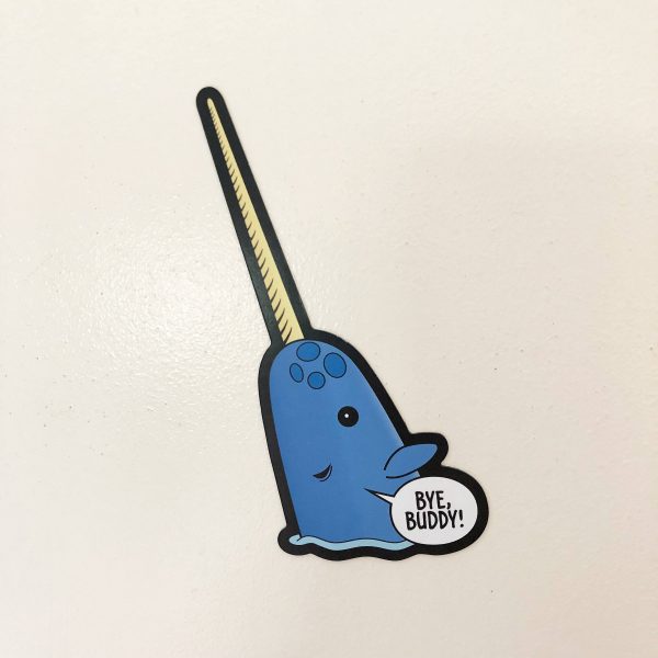 Mr. Narwhal Vinyl Magnet