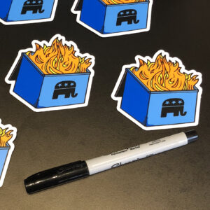 GOP Dumpster Fire Sticker - Image 3
