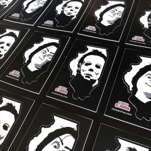 States of Horror Stickers