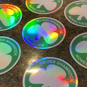 Silver Shamrock Novelties Sticker - Image 4
